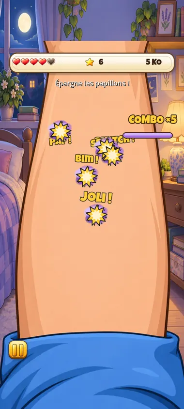 Partie Arcade avec combo x5